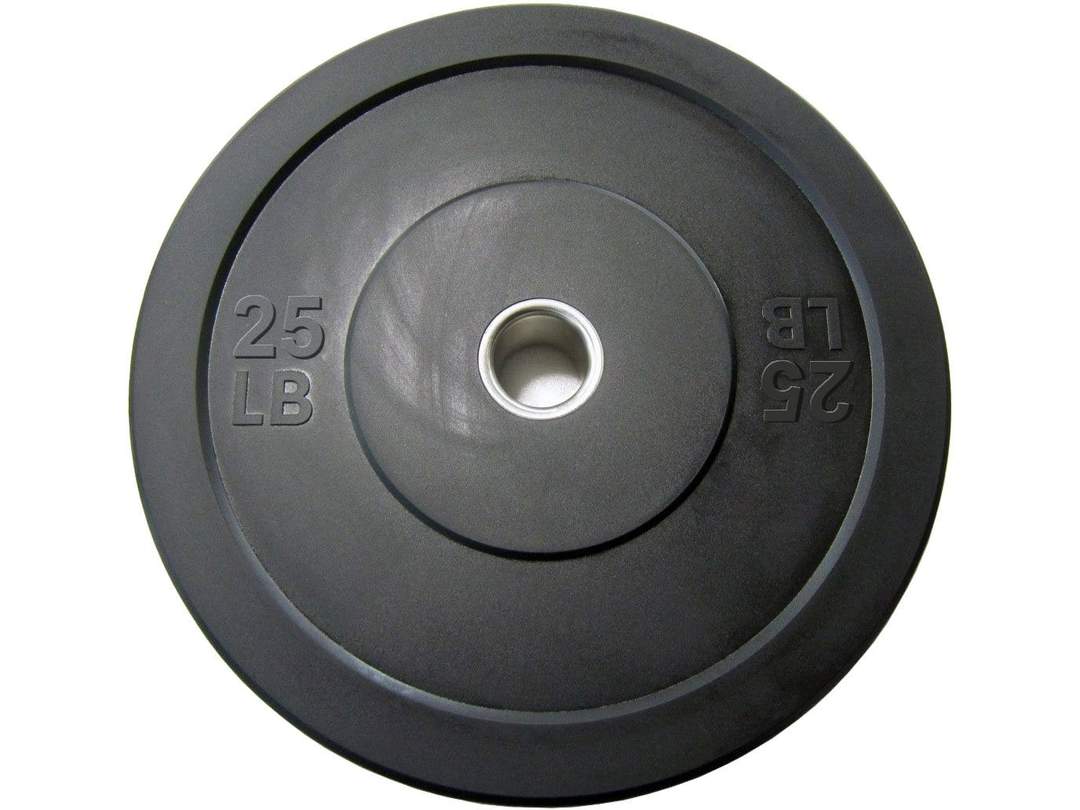 Motv8 25lb Pair Rubber Coated Olympic Bumper Plates