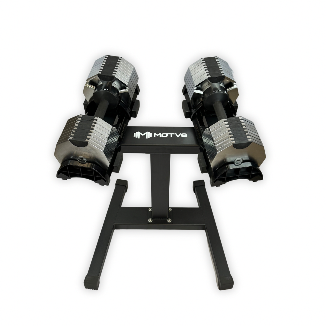 Motv8 Decabell 5 80 Adjustable Dumbbells Red No