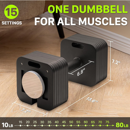 Dropbell 80LB Adjustable Dumbbells